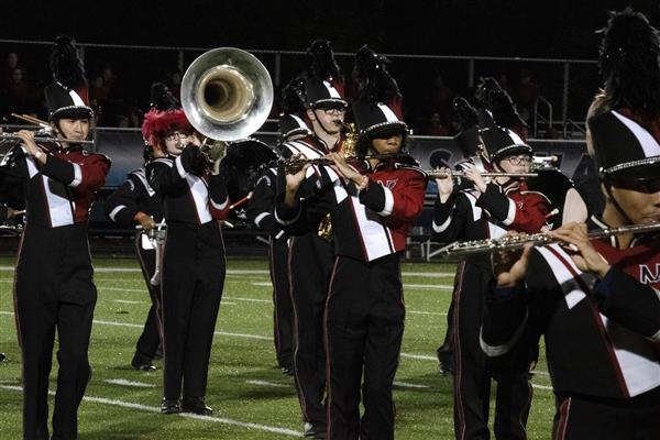 North County High School Marching Band Performing
